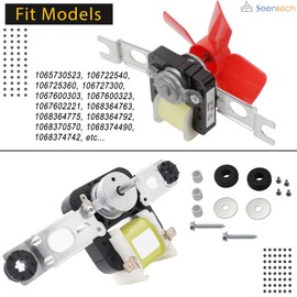Seentech 482731 Evaporator Fan Motor Kit - Compatible with Whirlpool Kenmore Refrigerators, Freezers – Replaces: 4389140 8537621 4318001 0056721 0056801 1100473 PS376645 AP3110929 R0950025