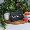 10 Pack Rustic Mini Chalkboard Signs - Easy To Write