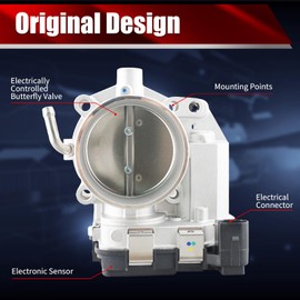 MACAX Electronic Throttle Body Assembly S20432 Compatible with Volkswagen Beetle Golf Jetta Passat Rabbit 2.5L L5 Replaces 07K133062A 977-085 TB1303 67-4007 6E-4007