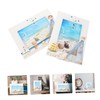 Abaodam 2pcs Wooden Photo Frame Nautical Theme Desktop Decor Mediterranean