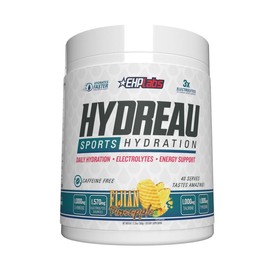 EHPlabs Hydreau Sports Hydration 30 Serves | Electrolytes Coconut Water Magnesium Recovery Vitamin Beverage Energy Drink Mix Natural:_Fijian Pineapple_40 Serves