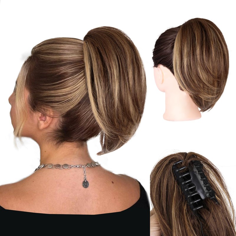 ZQIAN BEAUTY Coletas Postizas con Clip para Mujer - Extensión