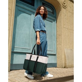 LOVEVOOK Teacher Tote Bag for Women Work, 15.6 Inch Laptop Bag for Women, Nurse Bag, Utility Everything Bag For Travel College Daily, Professional Computer Bag Large Purse Handbag With Multi Pockets