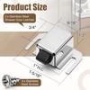 Jetec 2 Pack Shower Door Latch Replacement, Stainless Steel Single
