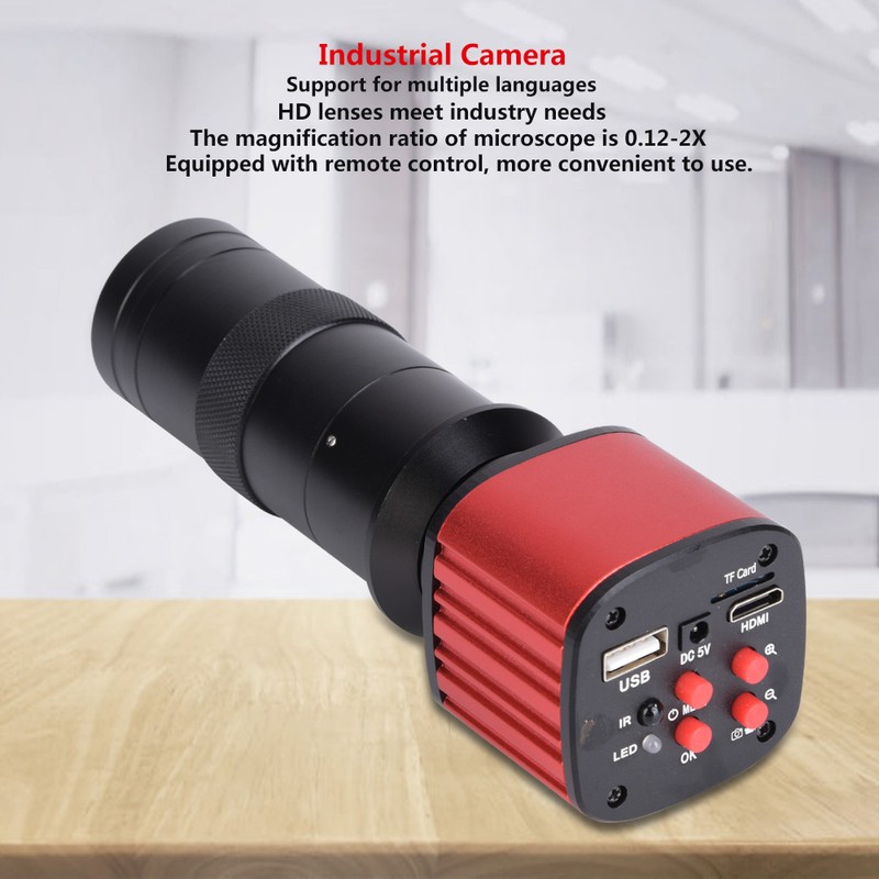 1080P HD Microscope Camera USB 16MP Industrial Electronic Digital Video
