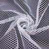 62 X 59 Inch White Mesh Fabric Slightly Stretchy for