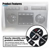 AC Dash Button Repair Kit, AC Dash Switch Label Replacement