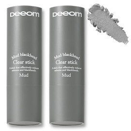 DEEOM Exfoliating Facial Scrub & Polish Stick, Gentle Pore Cleansing Stick with Charcoal & Clay, Helps Clear Blackheads & Whiteheads, Deep Cleansing &
