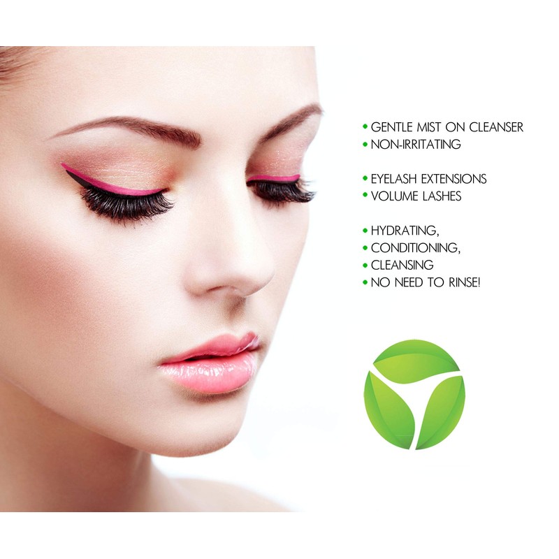 Lashfresh Eye & Lash Clean Mist Cleanser for Eyelash Extensions,