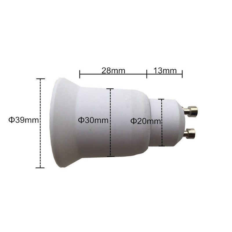 DZYDZR 10pcs GU10 to E26/E27 Edison Base Lamp Bulbs Sockets