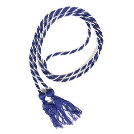 Graduation Honor Cords (Royal Blue and White)