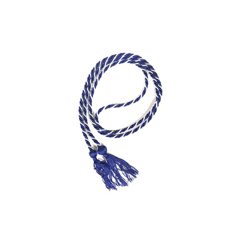 Graduation Honor Cords (Royal Blue and White)