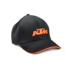 KTM Bike Industries Base Cap Black with Embroidered Logo in