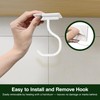 bussdis Banana Hook Under Cabinet White - Adhesive Banana Hanger
