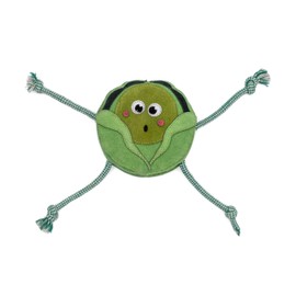 Fuzzl Eco Leather Super Sprout Natural and Tough Dog Toys - Long Lasting Chew Toys for Aggressive Chewers - Strong Dog Toy for Dogs and Puppy