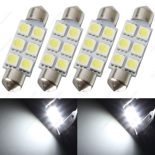 SAWE - 42MM 6-SMD 5050 Festoon Dome Map Interior LED