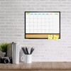 JILoffice Magnetic Calendar Whiteboard & Bulletin Corkboard Combination, Combo Board