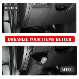YinanIutos Car Center Console Lower Storage Bag Main Driver's Knee storage Bag Compatible with Hummer EV 2024-2025 Multifunctional Oxford Cloth Storage Bag Interior Accessories