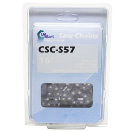 UpStart Components 6-Pack 16" Semi Chisel Saw Chain for JD J3816 Chainsaws - (16 inch, 3/8" Low Profile Pitch, 0.050" Gauge, 57 Drive Links, CSC-S57)