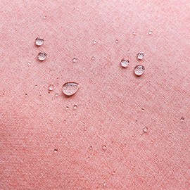 4TH Emotion - Funda de cojín impermeable para exteriores, funda de cojín para patio, sofá, sofá, poliéster, decoración del hogar, paquete de 2, 50,8 x 50,8 cm, color rosa