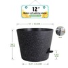 Meowell 12 inch Large Self Watering Pots, Plant Pots with
