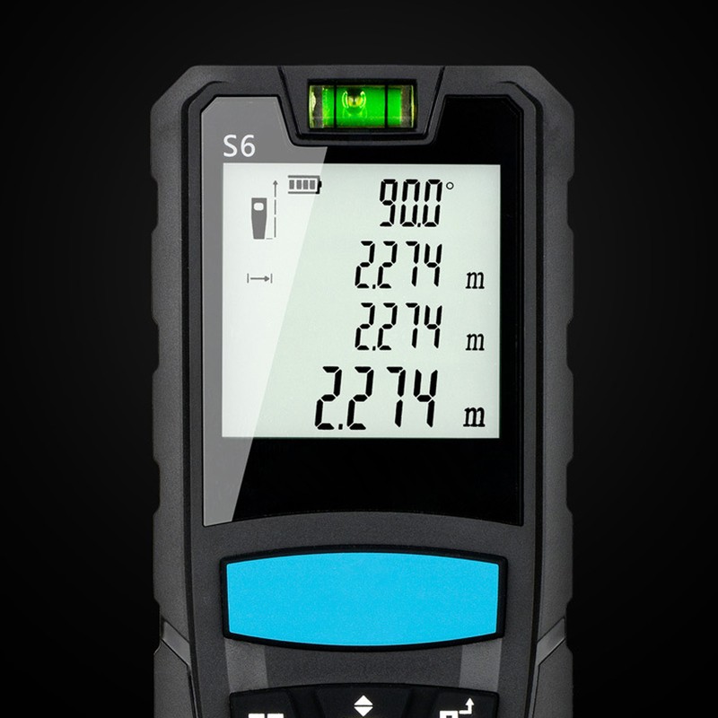 Distance Measure 100m Distance Meter Digital Display with Bubble Level