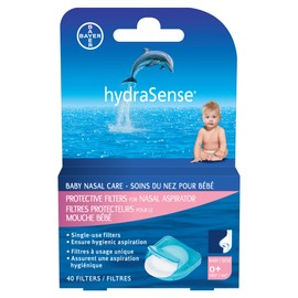 HydraSense HydraSense Protective Filters for Nasal Aspirator, Baby Nasal Care, Single-Use, 40 Count (Aumdie)