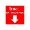 Fire Extinguisher Aluminum Metal 12x12 Sign Fire Fighter Emergency