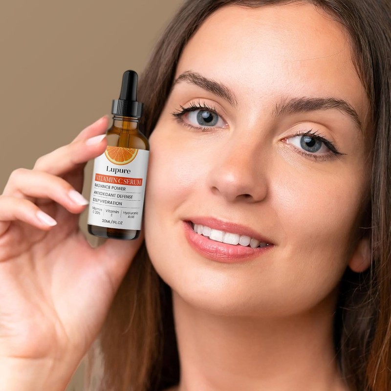 Lupure Professional Vitamin C Face Serum 20%, Anti Aging Facial