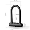 Motorbike U Lock Professional Safety Prevents Theft Steel Body Thickened