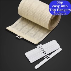 Vertical Blind Top Hangers 3.5inch 89mm Slats Spare Parts For Repair (White, 10 Pack, 89 mm)