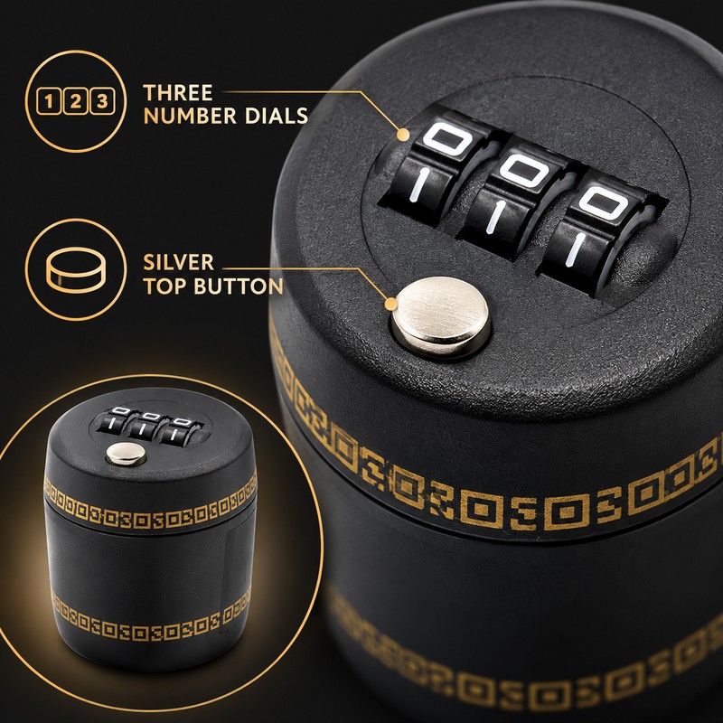 Combination Wine Bottle Lock for Storage – 3 Digit Password
