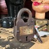 New York Insane Asylum Cast Iron Gate Lock With Brass