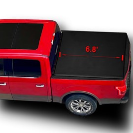 OSOBAK Soft Roll Up 6.8' Truck Tonneau Cover Compatible for 2017-2024 Ford F-250 F-350 Super Duty Short Vinyl Bed Cover | Fleetside