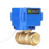 U.S. Solid Motorized Ball Valve- 3/4" Brass Ball Valve with