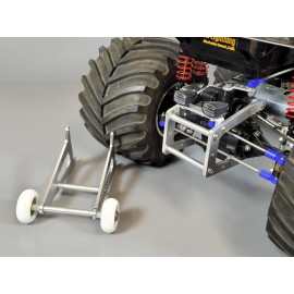 JP Garage Tamiya RC 1/10 Clodbuster Bullhead Aluminum F & R Axle Mount Wheelie Bar Kit