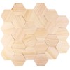 SUPVOX Wood Slices Ornaments Hexagon Shape Wood Slabs Craft DIY
