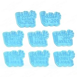 Back to School School Script Hello Grade Cookie Cutter & Stamp