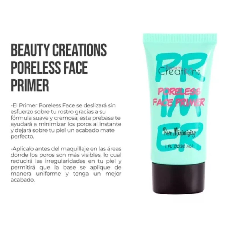 Beauty Creations Primer Poreless Beauty Creations 30ml