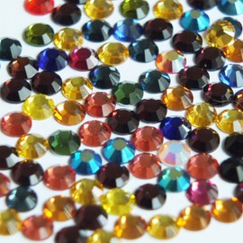 ss16 Rhinestone Gem Crystal Flat Back Color Mix Made in Austria