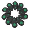 10 PCS Golf Club Head Covers Four Leaf Clover Pattern