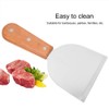 Agatige Grill Scraper with Wood Handle, Grill Griddle Scraper Tool