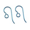Hackberry Creek 10 Premium Turquoise Niobium Ear Wires - Blue