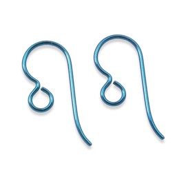 Hackberry Creek 10 Premium Turquoise Niobium Ear Wires - Blue Hypoallergenic Earring Hooks