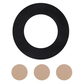 Round Recliner Non-Slip Rubber Furniture Pad - Round Floor Rubber Mat for Recliners Protects Hardwood & Tile Floors from Scratches,for Recliners, Swivel Chairs, Black