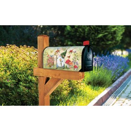 Studio M Birdhouse Gnome Decorative MailWrap, The Original Magnetic Mailbox Cover, Made in USA, Superior Weather Durability, Standard Size fits 6.5W x 19L Inch Mailbox