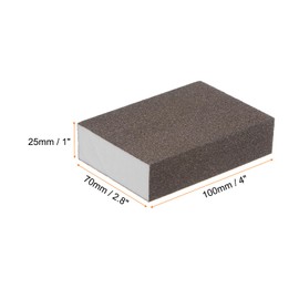 HARFINGTON 10pcs Fine Sanding Sponge Blocks 320-400 Grit Foam Sanding Block for Polishing Kitchen Metal Wood Drywall, 100x70x25mm