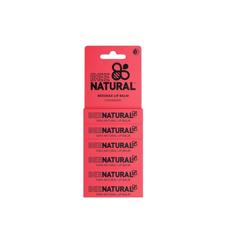 Bee Natural - 100% Natural Moisturising Lip Balm - Strawberry