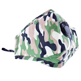 Zac's Alter Ego Non Medical Camouflage Print Breathable Cotton Face Mask with Valve