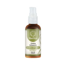 Crema Humectante Aclarante MatiMati cido Tartrico, Saxifraga sarmentosa, Flor de Guayaba y Papaya, Anti-manchas, Regenerante 60 ml                    